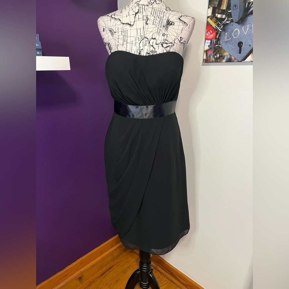 Bill Levkoff Strapless Little Black Dress